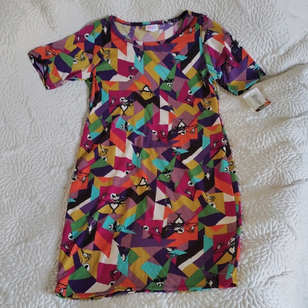 New LuLaRoe Disney Jack Skellington Julia Large